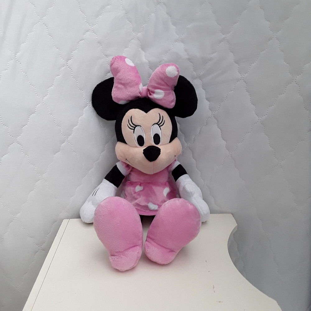 Disney Minnie Mouse Plush Toy - Pink and Black